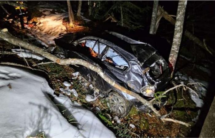 Ihr Auto rutscht eine 150 Meter tiefe Schlucht hinunter, sie kommen ohne ernsthafte Verletzungen davon: ein lebhafter 1. Januar für die Feuerwehrleute von Ariège