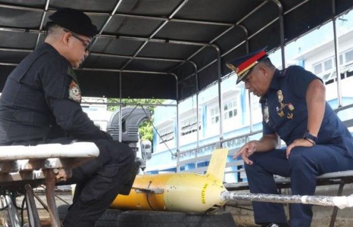 Bicol-Polizisten erhöhen die Sicherheit in Küstengebieten, nachdem U-Boot-Drohne gefunden wurde