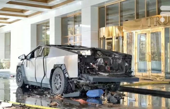 Ein Tesla Cybertruck explodiert vor Donald Trumps Hotel: Das Video ist beeindruckend