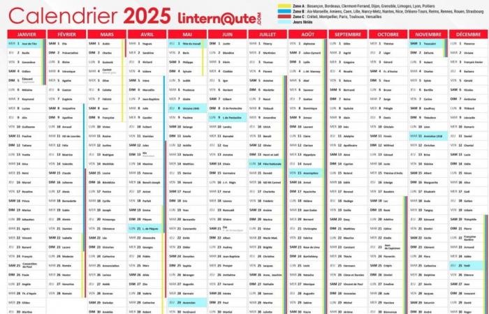 Ihr kostenloser Jahreskalender zum Herunterladen und Ausdrucken