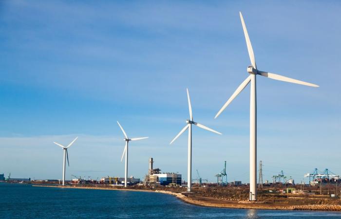 ein revolutionärer Windpark vor der Küste von Fos-sur-Mer