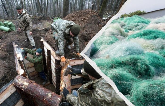 Die Ukraine nutzt Fischernetze als Anti-Drohnen-Mittel