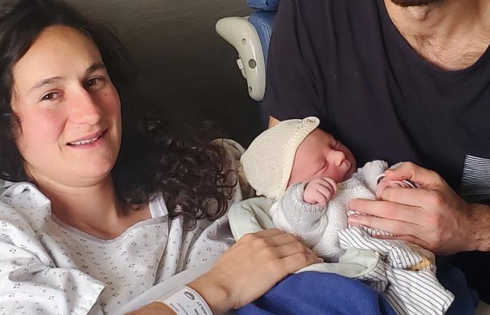 Louis, das erste Baby des Jahres, wurde auf der Entbindungsstation von Villefranche-de-Rouergue geboren