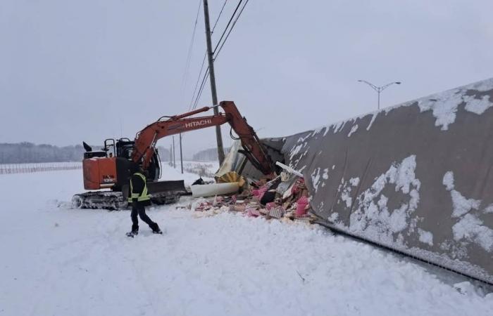 Mehrere Straßenausfahrten an der Südküste von Quebec