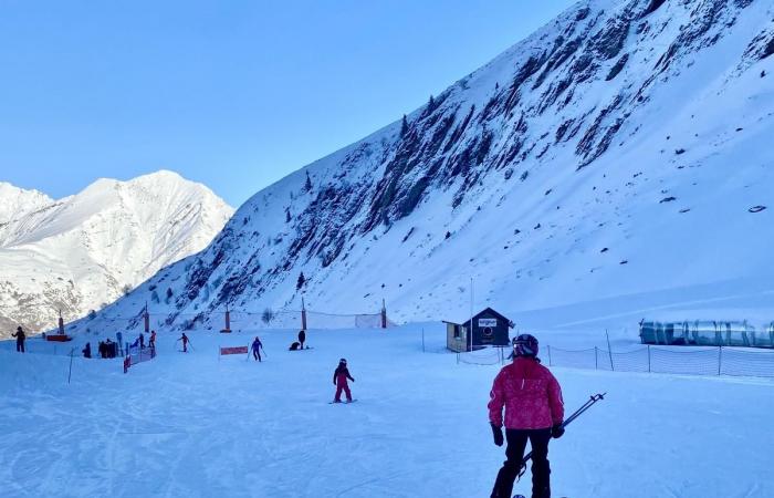 im Eintauchen mit dem Stade Montois-Ski für den ersten Ausflug der Saison