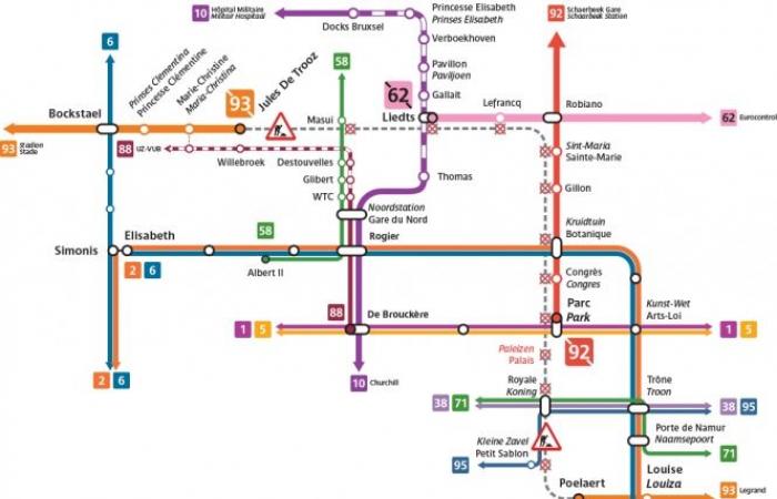 STIB: Zwei Straßenbahnlinien in Brüssel für mehrere Monate unterbrochen