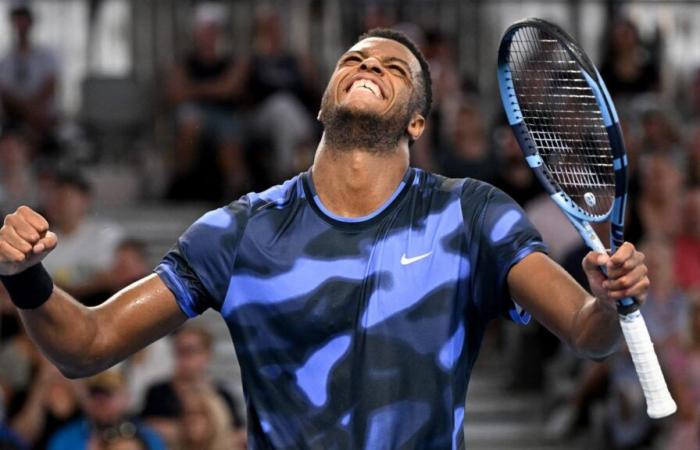 ein weiterer Asseregen für Mpetshi Perricard, der im Halbfinale in Brisbane auf Djokovic wartet