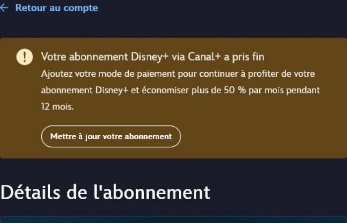 Bitte beachten Sie: Wenn Sie Disney+ über Canal+ abonniert haben, können Ihnen Gebühren berechnet werden