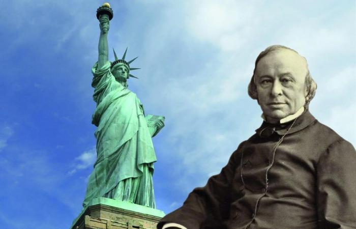 Édouard de Laboulaye, ein Teil der Freiheitsstatue in Lot-et-Garonne