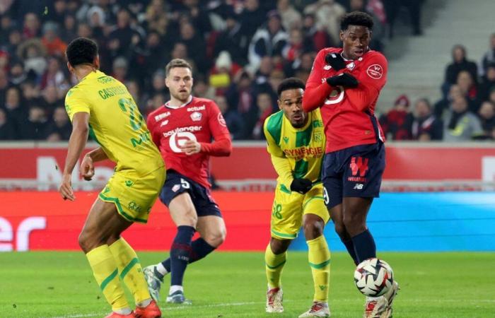 Lille beginnt das Jahr mit einem enttäuschenden Unentschieden gegen Nantes (1:1)