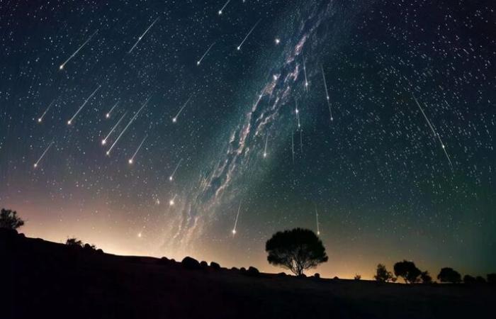 Die ersten Sternschnuppen des Jahres erhellen den vietnamesischen Himmel