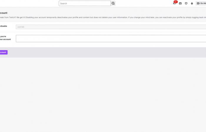 So löschen Sie ein Twitch-Konto
