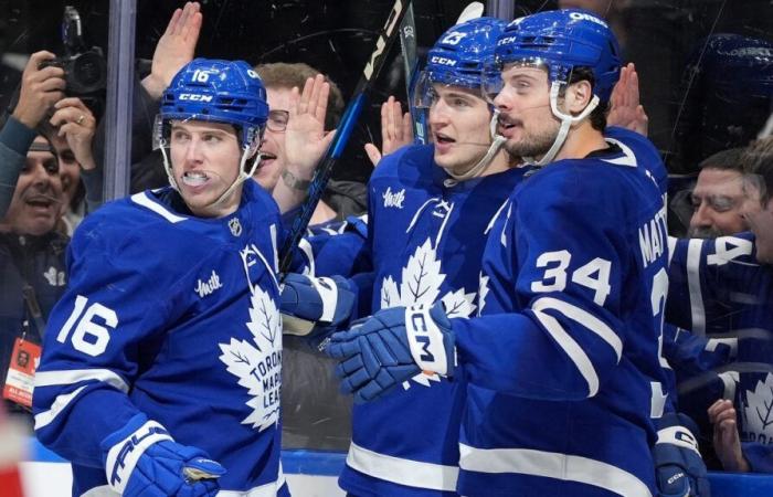 Verrückter Abend für die erste Mannschaft der Maple Leafs, als Matthews zurückkehrt