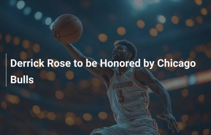 Derrick Rose von den Chicago Bulls geehrt