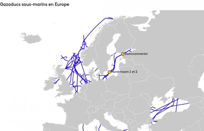 Visualisieren Sie die sehr strategischen Unterseekabel in Europa, die Opfer mehrerer Zwischenfälle geworden sind