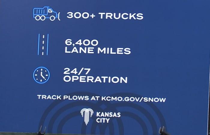 Blizzard setzt alles daran, den Schnee von den Straßen in Kansas City zu räumen