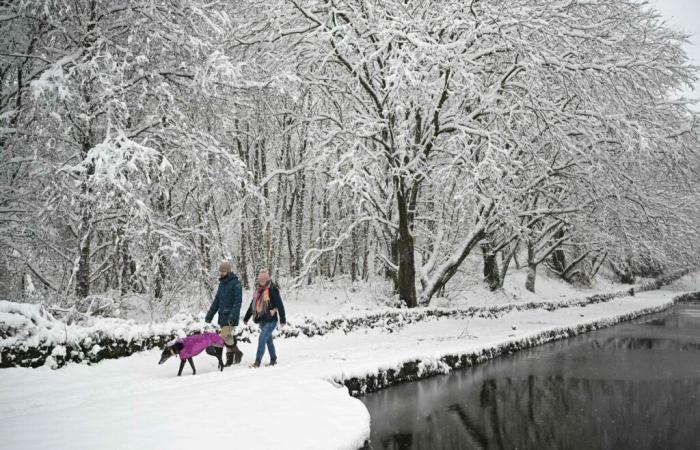 starker Schneefall, Transport, insbesondere Luftverkehr, sehr gestört