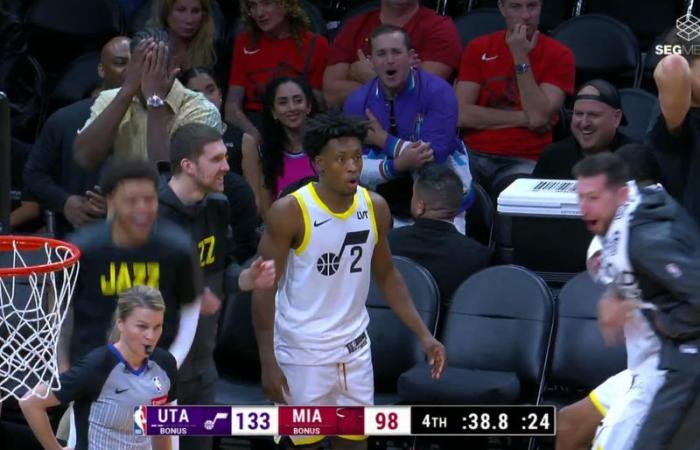 The Jazz besiegt die Heat (136-100)