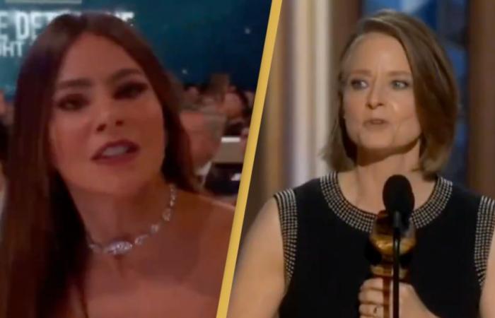 Zuschauer schockiert über Sofía Vergaras Reaktion, als sie den Golden Globe an Jodie Foster verliert – News