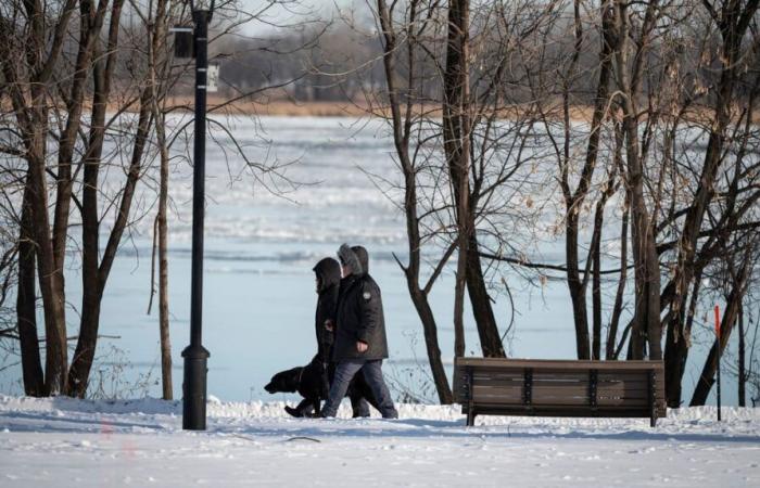 Die Temperaturen stiegen heute gefühlt bis zu -29 Grad