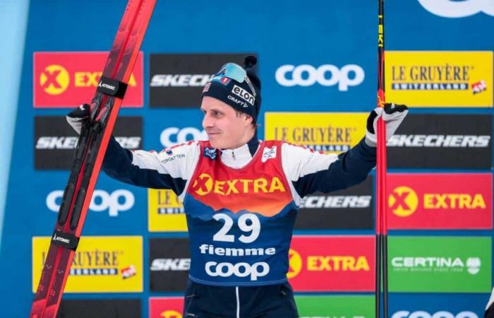 Ski de fund | Skitour: Simen Hegstad Krueger macht Pause auf der Alpe Cermis | Nordic Mag