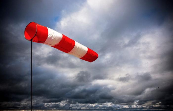 Wetterbericht. Indre-et-Loire warnt vor heftigen Windböen mit Böen von bis zu 110 km/h: Züge fallen aus