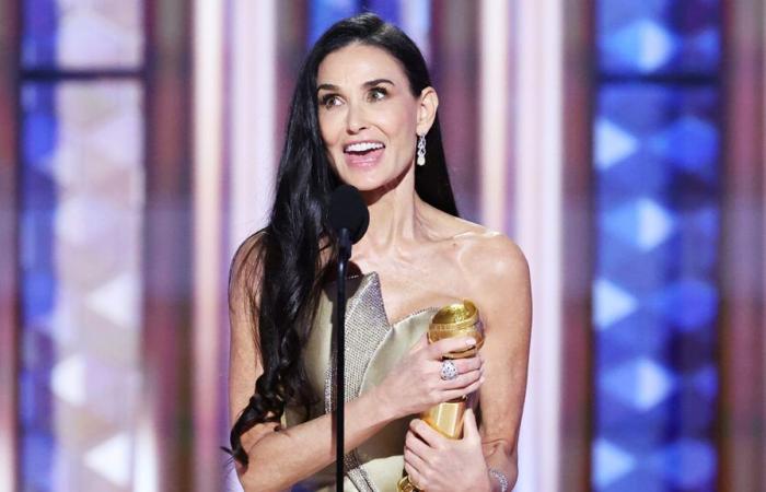 Demi Moore gewinnt ersten Golden Globe für „The Substance“