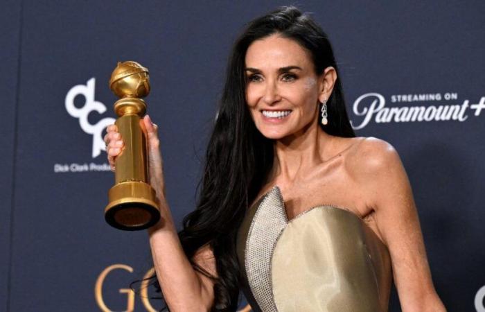 Demi Moore war bei ihrem Sieg bei den Golden Globes 2025 äußerst emotional