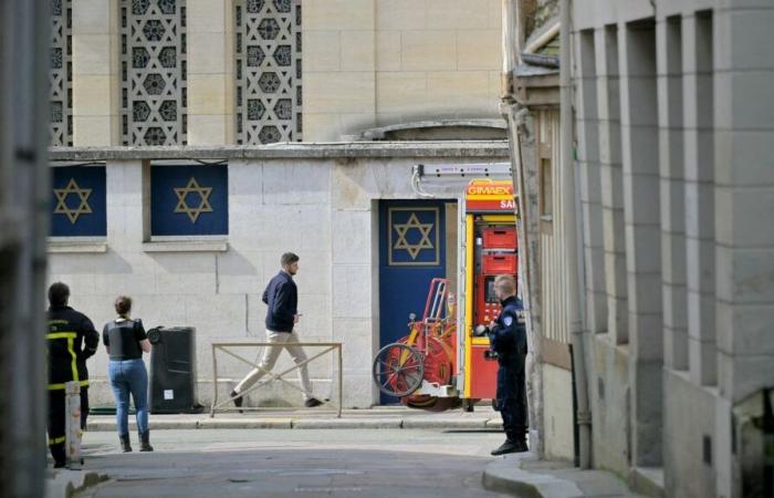 Antisemitische Markierungen in der Synagoge von Rouen entdeckt, Anzeige erstattet