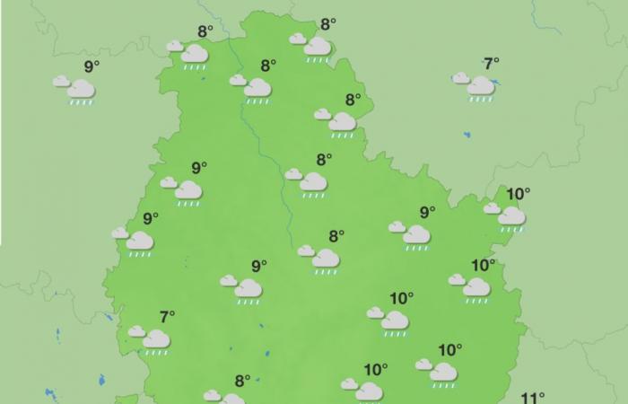 Wetter in Côte-d’Or – Regen, Schnee und sonnige Abschnitte diese Woche