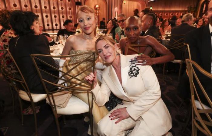 Alle Prominenten verliebten sich bei den Golden Globes 2025 in die Fotobombe von Ariana Grande und Cynthia Erivo!