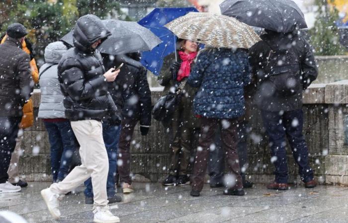 Am Donnerstag wird im Norden Frankreichs, Paris am Rande des betroffenen Gebiets Schnee erwartet