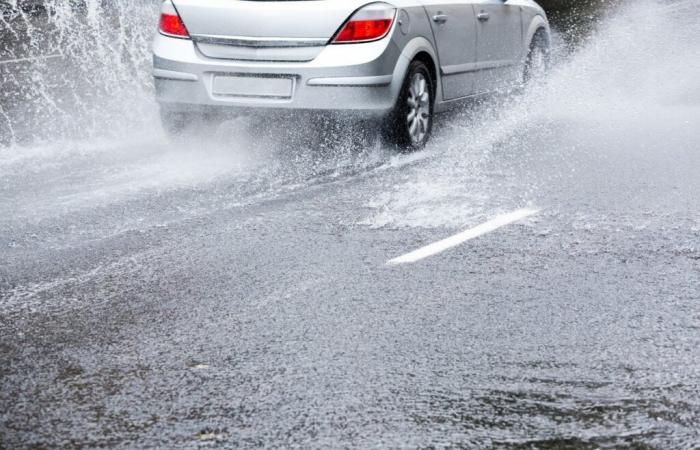 Hier sind zwei riskante Stellen für Aquaplaning auf den Nationalstraßen des Morbihan