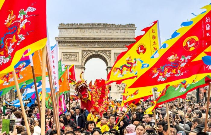 Chinesische Neujahrsparade – Lunar auf den Champs-Élysées 2025