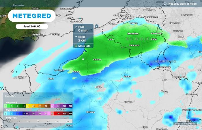 Mitte der Woche wird in Frankreich neuer Schneefall erwartet! Wann ? Wo könnte es schneien?