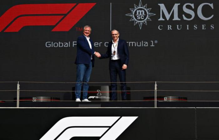 MSC Cruises wird 2025 offizieller Sponsor von drei Formel-1-Grand-Prix