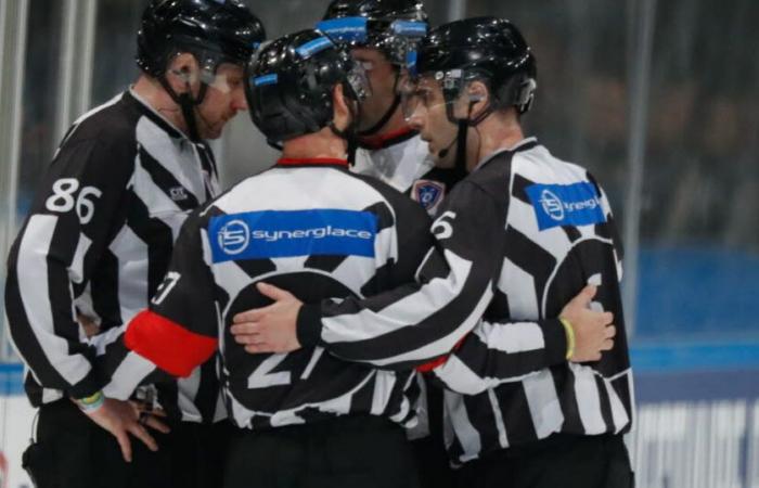 Eishockey. Ein Schiedsrichter wurde während eines Spiels zwischen Cergy und Grenoble angegriffen!