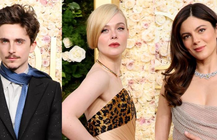 Timothee Chalamet glänzt neben den „A Complete Unknown“-Co-Stars Elle Fanning und Monica Barbaro bei den Golden Globes 2025 | 2025 Golden Globes, A Complete Unknown, Edward Norton, Elle Fanning, Golden Globes, Monica Barbaro, Scoot McNairy, Shauna Robertson, Timothee Chalamet