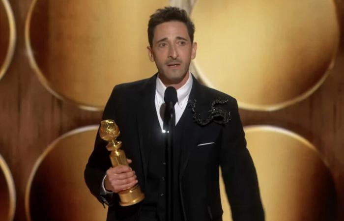 Adrien Brody bemerkt „Resilience“ seiner Freundin Georgina Chapman bei den Golden Globes