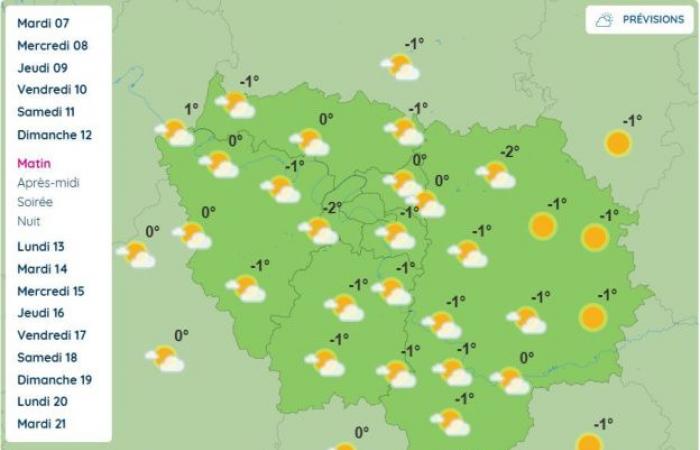 Wetter in Paris und auf der Île-de-France: Ab Sonntag werden negative Temperaturen erwartet