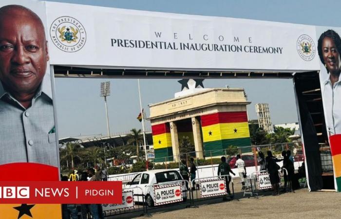 John Mahama und Naana Jane Opoku-Agyemang werden als ghanaischer Präsident und Vize vereidigt