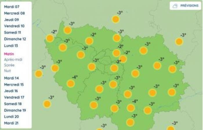 Wetter in Paris und auf der Île-de-France: Ab Sonntag werden negative Temperaturen erwartet