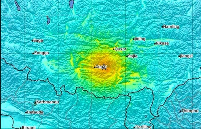 Ein Erdbeben erschüttert Tibet: 53 Tote und viele Gebäude zerstört