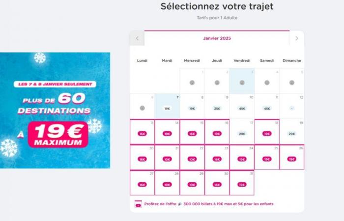 Eingefrorene Preise für TGV- und Ouigo-Züge: Tickets kosten maximal 19 € für 2 Tage, bis zum 8. Januar 2025