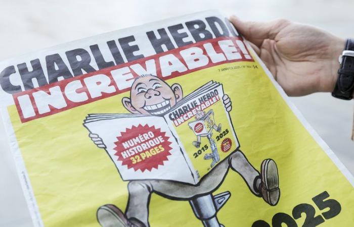 „Die Terroristen, die aus dem Gelände kamen und riefen: ‚Wir haben Charlie Hebdo getötet‘, wir haben sie zum Lügen gebracht.“ „Charlie Hebdo ist immer noch da“, gesteht der Chefredakteur