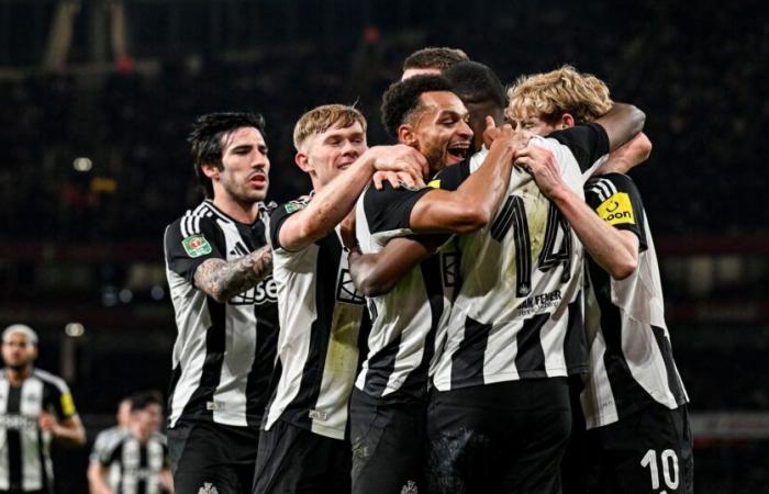 Ligapokal – Alexander Isak und Newcastle besiegen Arsenal im Emirates Stadium im Halbfinal-Hinspiel (2:0)