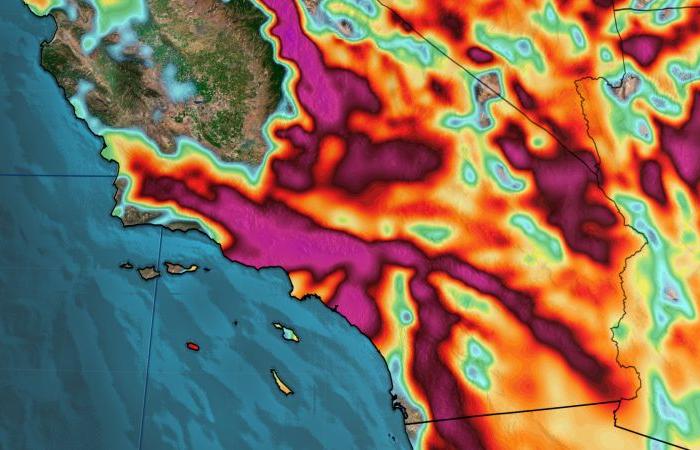 Der Sturm in Kalifornien sorgt für gefährliches Brandwetter und wird zu einem der zerstörerischsten seit über einem Jahrzehnt