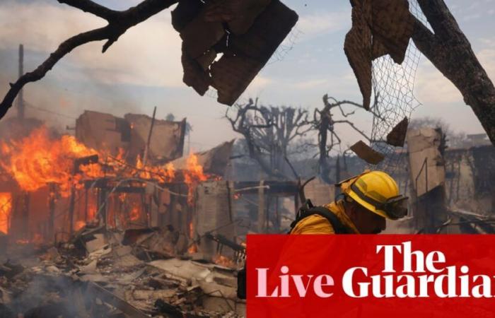 Brände in Kalifornien live: Los Angeles bekämpft den größten Brand seiner Geschichte aufgrund von Wasser- und Feuerlöschknappheit