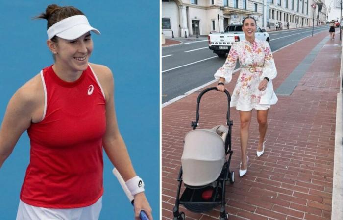 Belinda Bencic präsentiert ihr neues Mutterleben beim ersten Slam-Auftritt mit ihrer kleinen Tochter Bella bei den Australian Open 2025