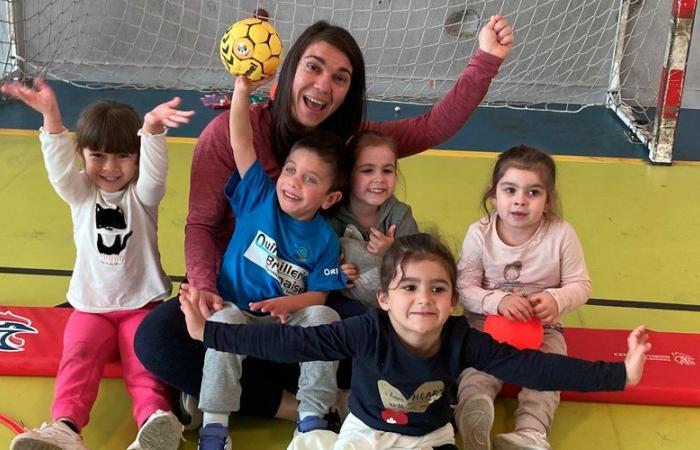 Bram. Mit Sandra haben wir ab dem 3. Lebensjahr den Handball für uns entdeckt